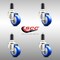 Service Caster 3 Inch 316SS Blue Polyurethane Swivel 1-1/4 Inch Expanding Stem Caster Set SCC SCC-SS316EX20S314-PPUB-BLUE-114-4 - alternate 4